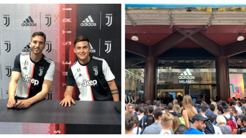 Festa per Dybala e Bentancur a Milano: tifosi in delirio