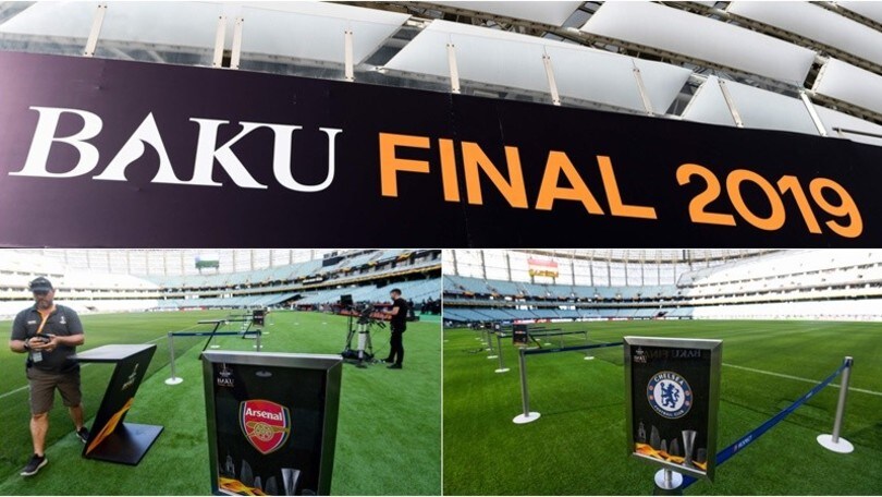 Europa League, a Baku è già iniziata Chelsea-Arsenal