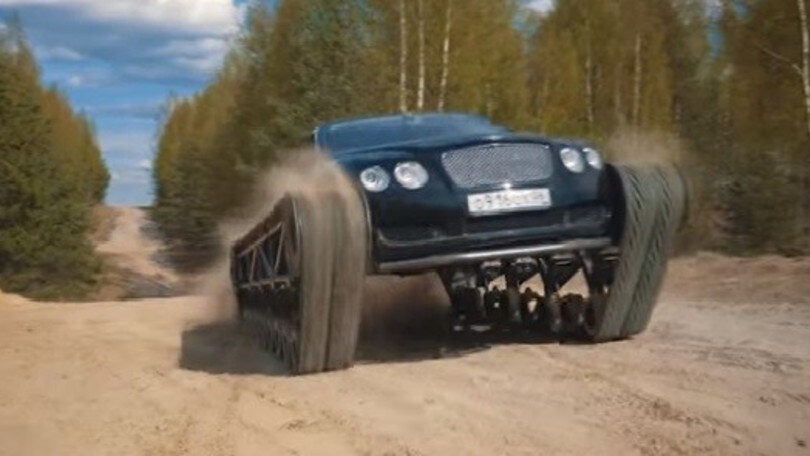 Bentley Continental GT: gioiello sui cingoli VIDEO