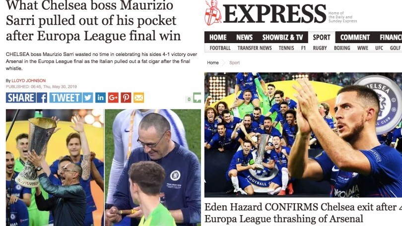 Trionfo Sarri: ecco come la stampa estera celebra la vittoria del Chelsea