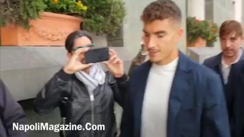 Napoli, Di Lorenzo è arrivato in città