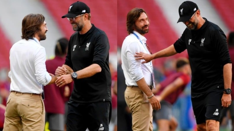 Pirlo studia Klopp: il Liverpool ha uno spettatore d'eccezione