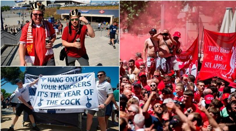 Tottenham-Liverpool, tifosi scatenati per le vie di Madrid