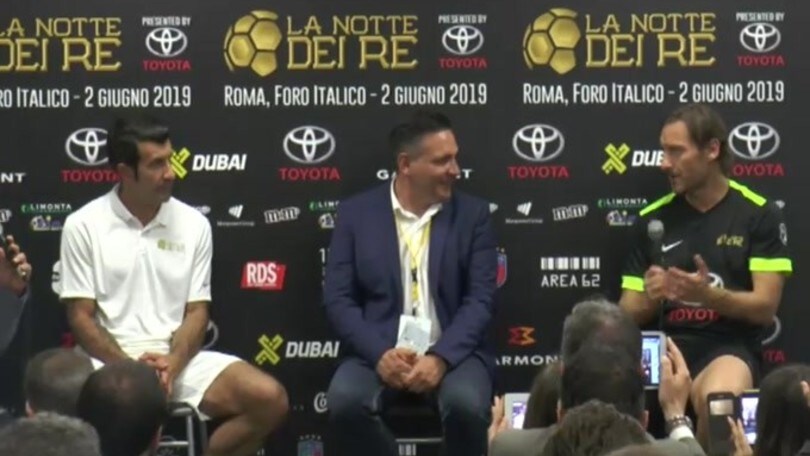 La Notte dei Re. Totti: "Prossimo avversario Del Piero o Shevchenko"