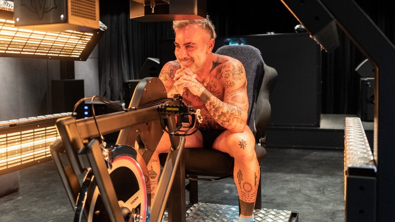 Gianluca Vacchi ho presentato la sua bike miracolosa