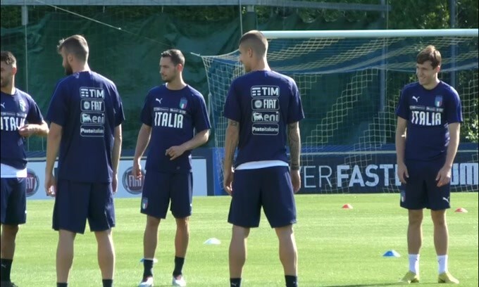 Italia, allenamenti con il buon umore per gli azzurri