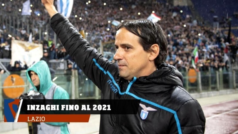 Lazio, Simone Inzaghi fino al 2021