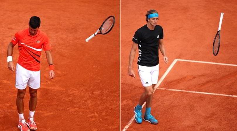 Djokovic batte Zverev: le racchette finiscono in aria