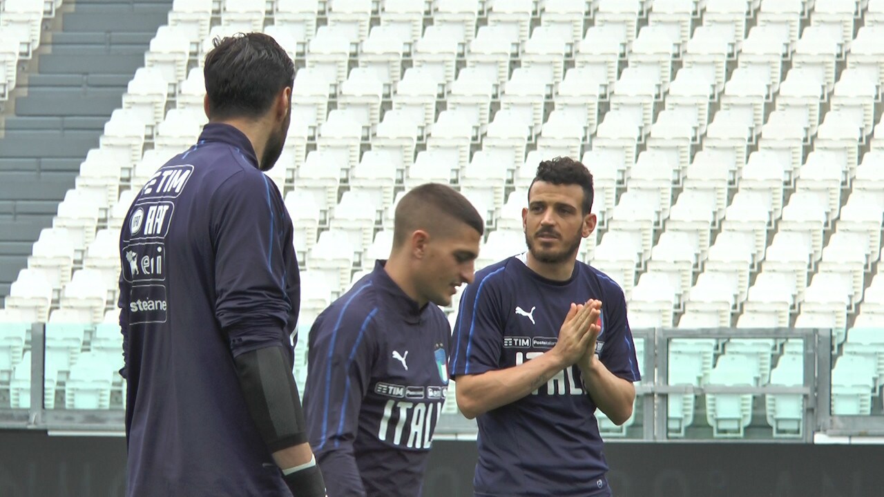 Nazionale, Mancini dirige l'allenamento allo Stadium