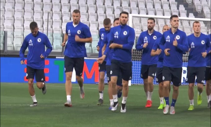 Bosnia, Pjanic e Dzeko al lavoro allo "Stadium"