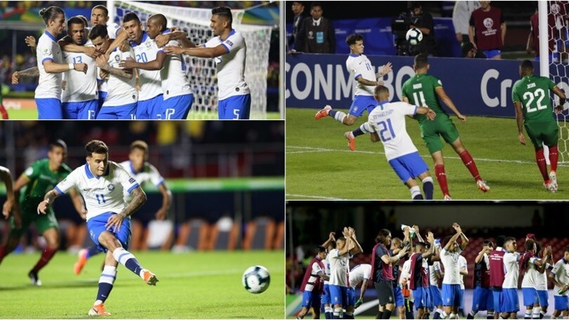 Coutinho trascina il Brasile! 3-0 alla Bolivia in Copa America