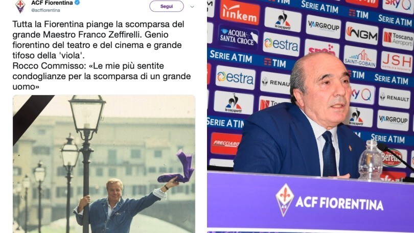Lutto in casa Fiorentina, morto il tifosissimo Franco Zeffirelli