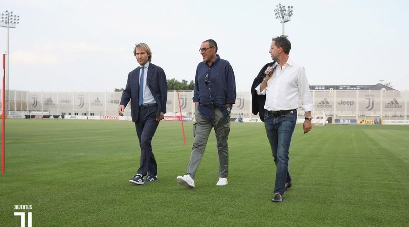 Juve, Sarri con Nedved e Paratici al centro sportivo