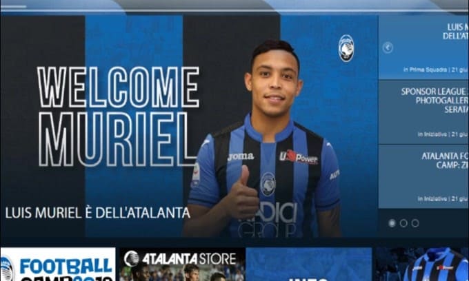 Mercato, Muriel è ufficialmente dell'Atalanta