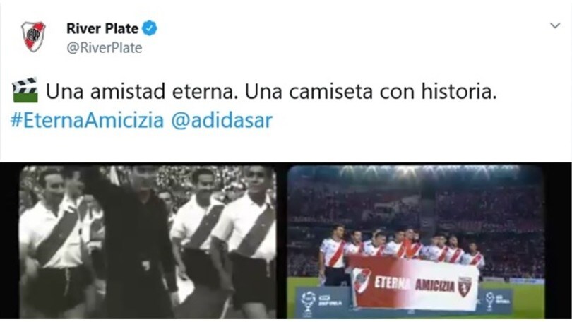Il River Plate al Torino: "Eterna amicizia, da 70 anni"