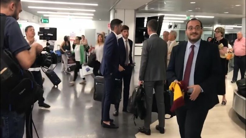 Roma, Fonseca arriva a Fiumicino