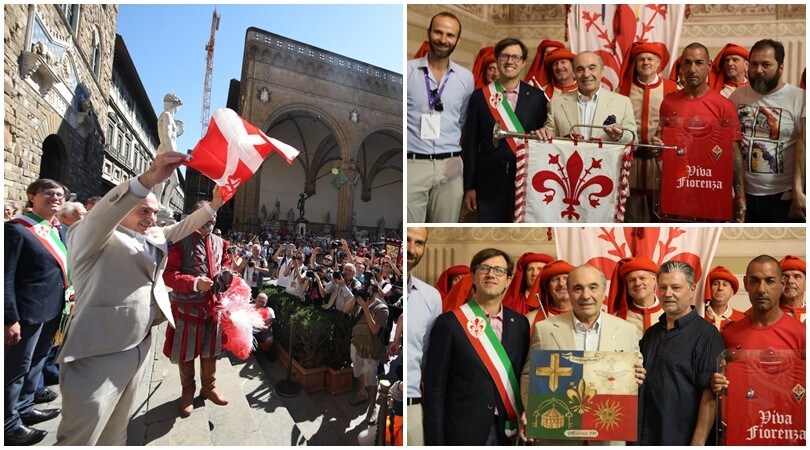 Commisso alla finale del calcio storico fiorentino da Magnifico Messere
