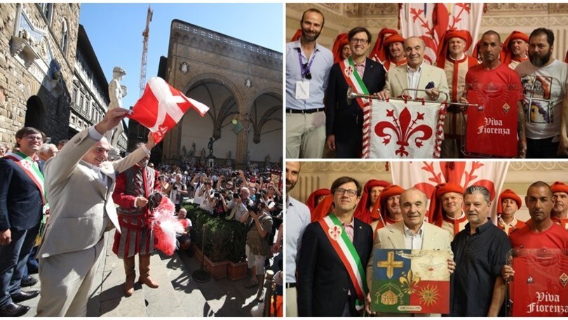 Commisso alla finale del calcio storico fiorentino da Magnifico Messere