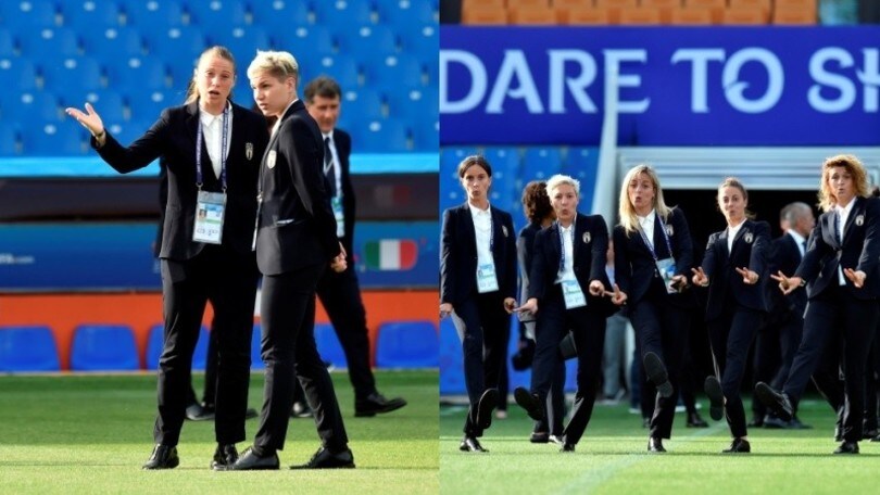 Mondiali femminili, balletti e buon umore per le ragazze dell'Italia
