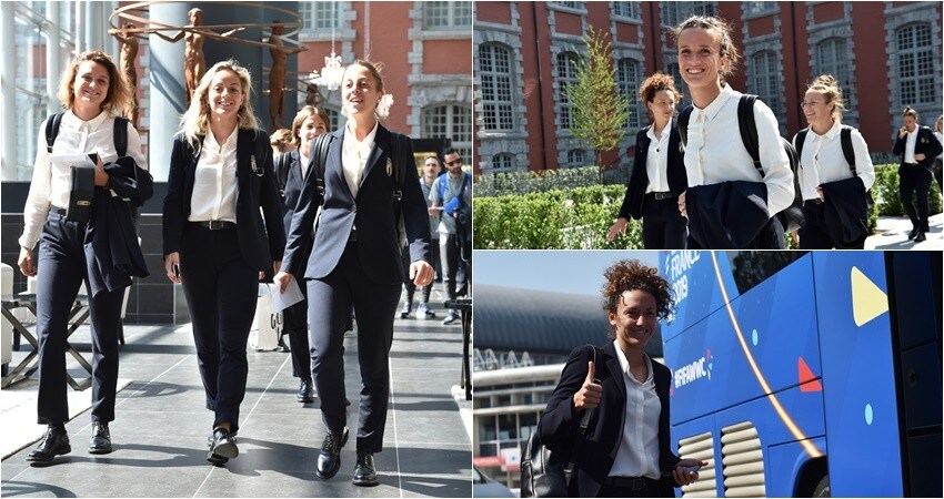 L'Italia femminile arriva a Valenciennes: quanti sorrisi fra le azzurre
