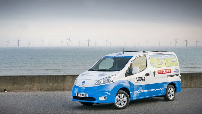 Nissan e-NV200, il van green per i gelati - FOTO E VIDEO