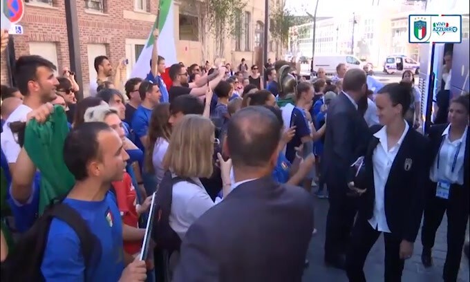 Mondiale donne: i tifosi accolgono le Azzurre