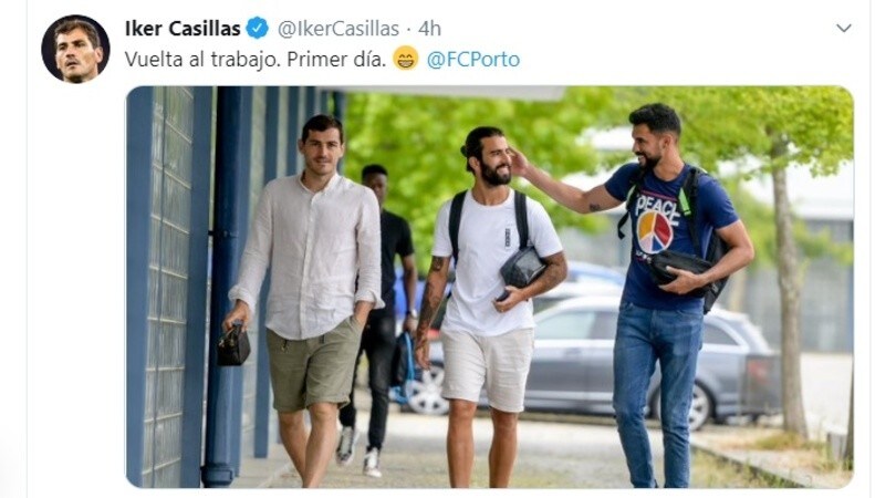 Casillas torna ad allenarsi due mesi dopo l'infarto: "Si ricomincia"