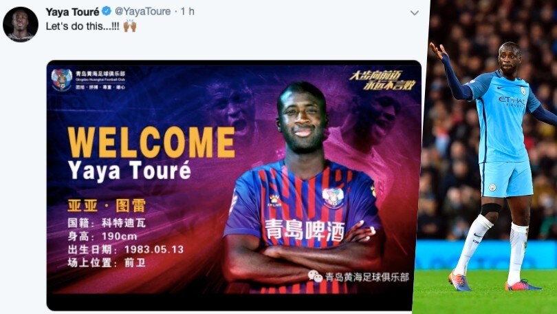 Yaya Touré vola in Cina: ripartirà dalla Serie B con il Qingdao Huanghai