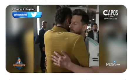 Neymar abbraccia Messi: l'amicizia oltre il mercato