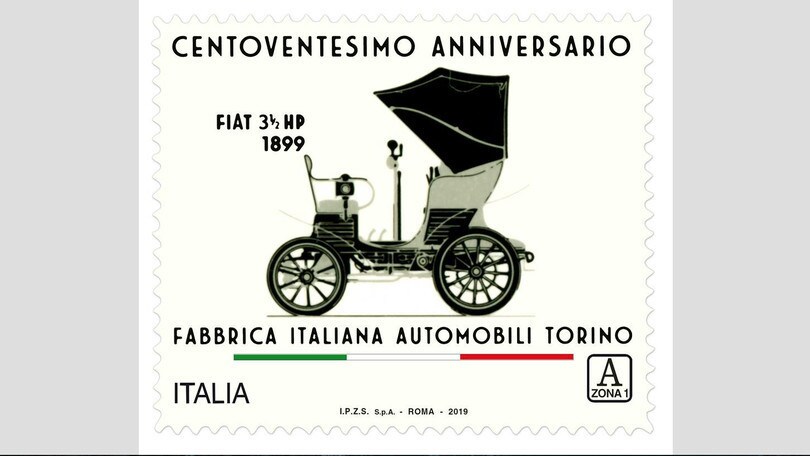 Fiat e Poste Italiane: il francobollo per i 120 anni