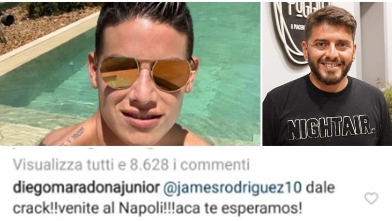 Napoli, Maradona jr chiama James Rodriguez: "Ti aspettiamo crack!"