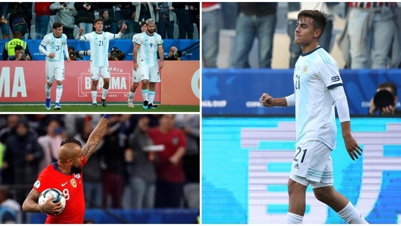 Dybala lancia l'Argentina al terzo posto in Coppa America. Al Cile non basta Vidal
