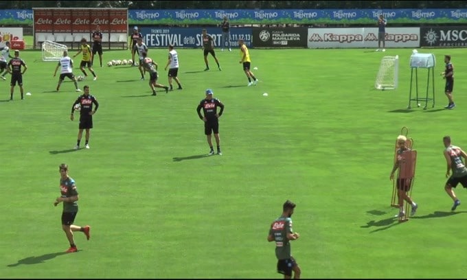 Dimaro Folgarida, secondo giorno di lavoro per il Napoli