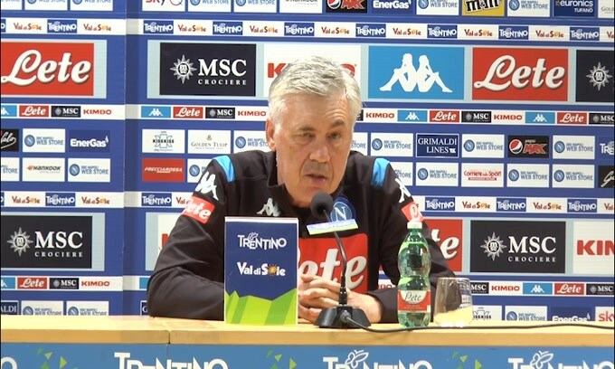Ancelotti: "Napoli, alziamo l'asticella per lo scudetto"