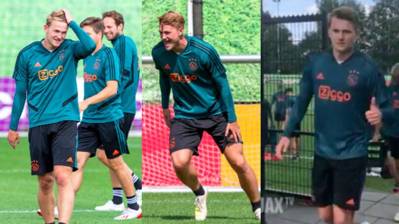 Juve, De Ligt si allena con l'Ajax
