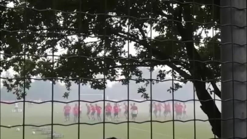 Primo allenamento stagionale per il Milan