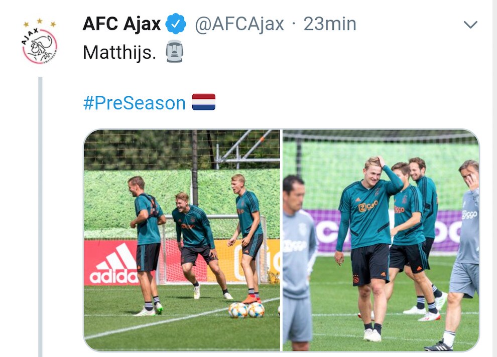 De Ligt, nessuna guerra Juve-Ajax. E lavoro sereno