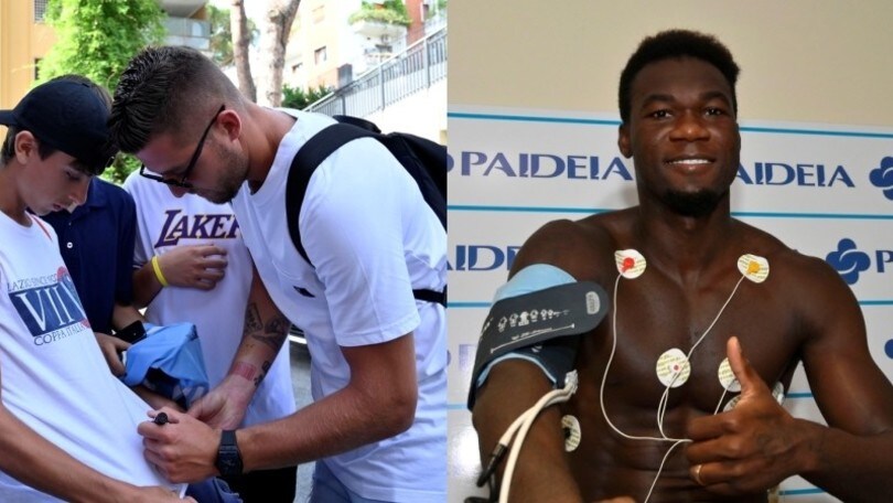 Lazio, secondo giorno di visite mediche: selfie e feste per Milinkovic-Savic