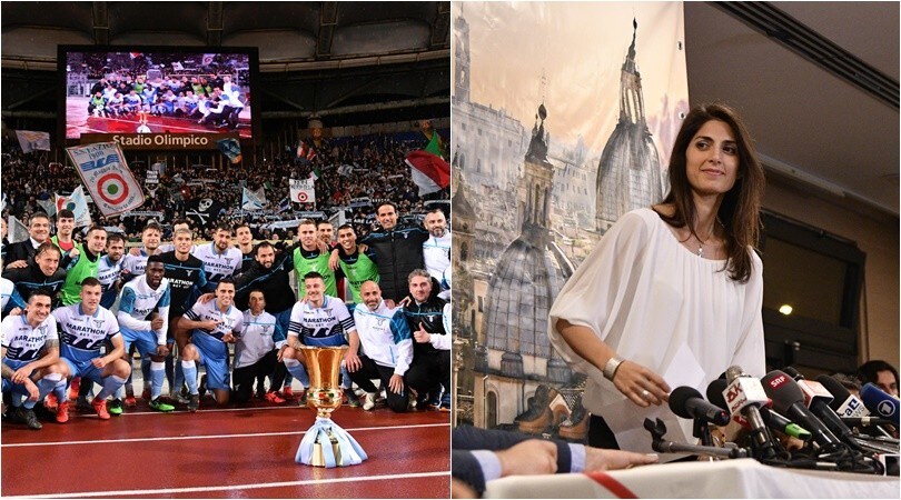 Lazio, Raggi: "La Coppa Italia un orgoglio per Roma"