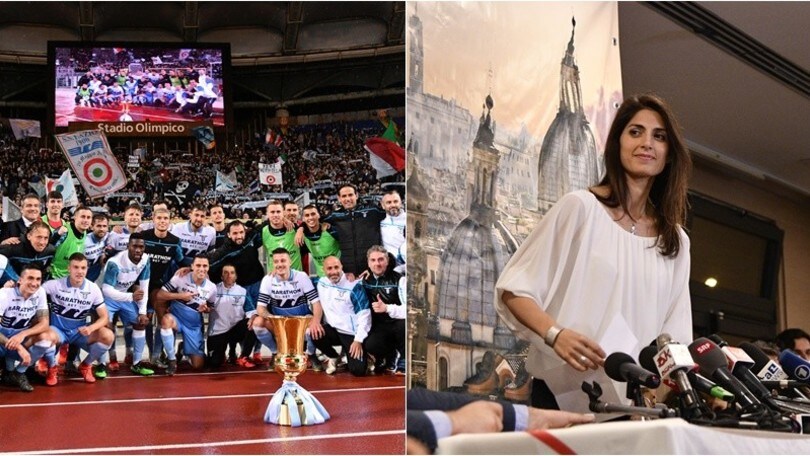 Lazio, Raggi: "La Coppa Italia un orgoglio per Roma"