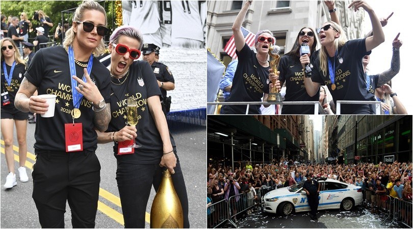 Stati Uniti, il carosello delle campionesse del mondo: New York blindata