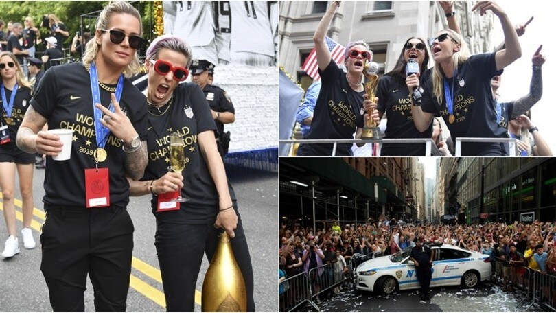 Stati Uniti, il carosello delle campionesse del mondo: New York blindata