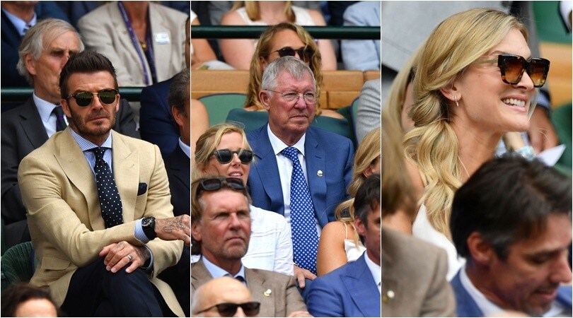Beckham, Ferguson e Jude Law si godono lo show di Federer contro Nadal