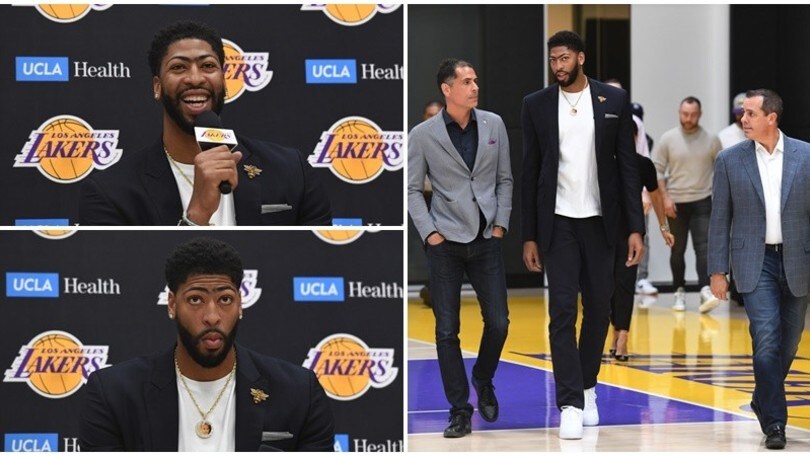 Davis presentato ufficialmente dai Los Angeles Lakers