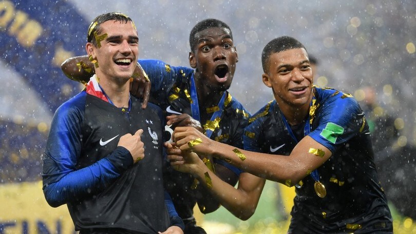 La Francia ricorda il Mondiale: Mbappé, Pogba e Griezmann come i  moschettieri