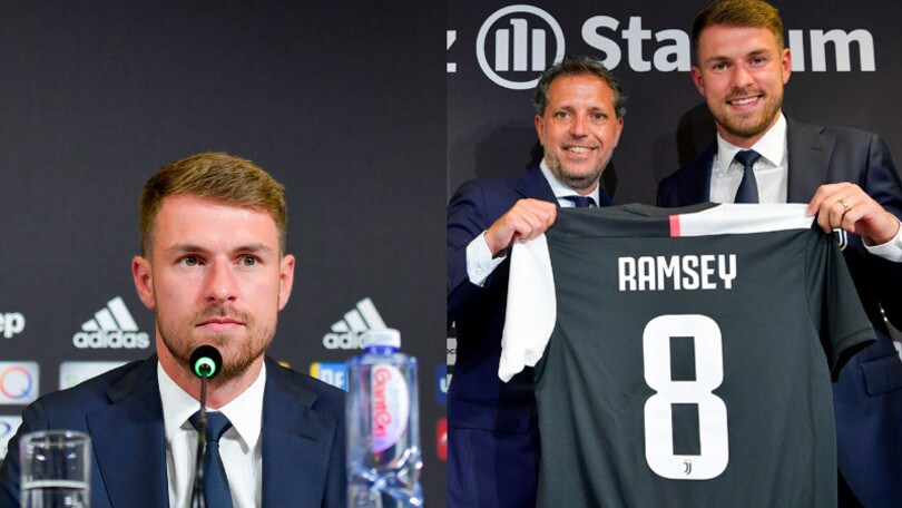 Juve, ecco Ramsey: presentazione e maglia numero 8
