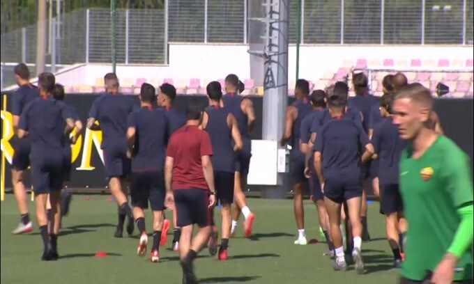 Roma, squadra al lavoro