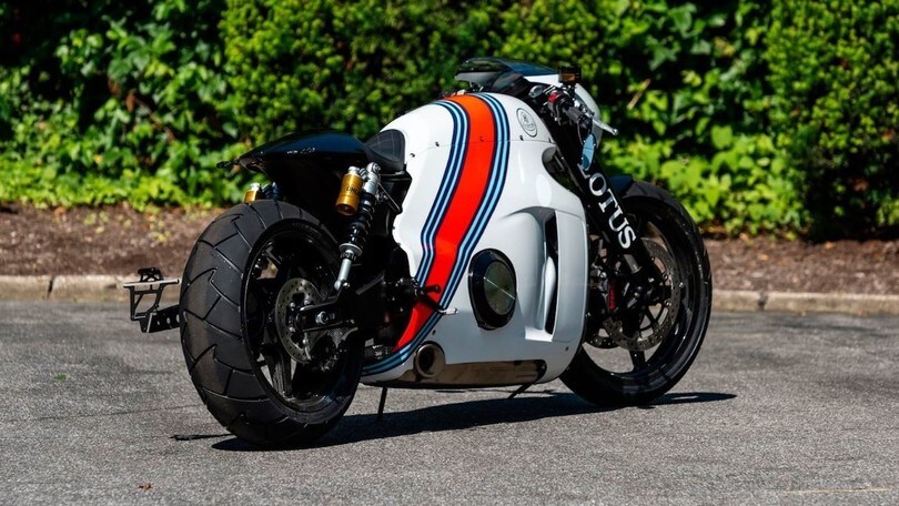Lotus C-01: raro gioiello su due ruote all'asta al Mecum Monterey