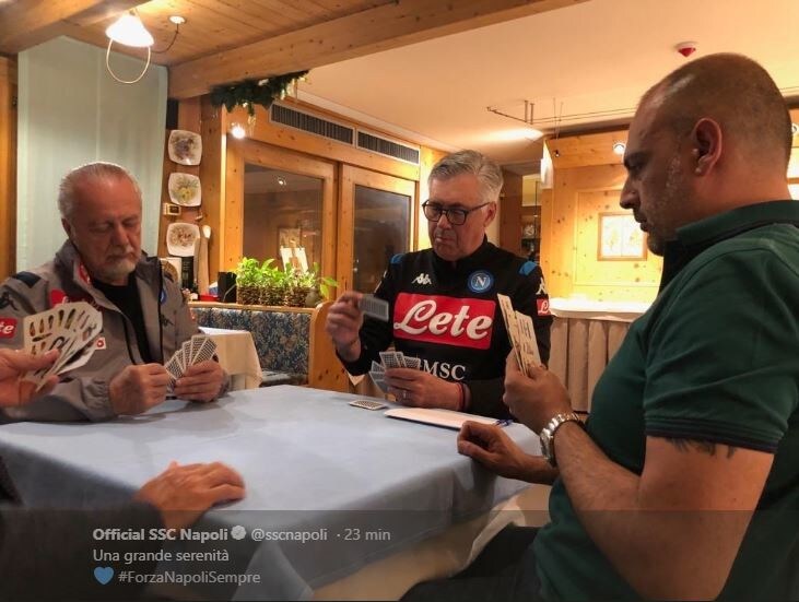 Napoli, aria di grande serenità nel ritiro di Dimaro