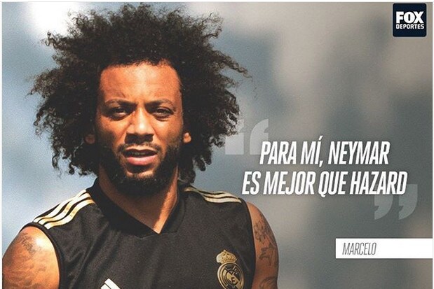 Real, che ambientino. Marcelo: «Neymar meglio di Hazard»